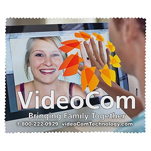 6"x 7" "Chamarel XLR" Recycled RPET Full Color Import Air Ship Microfiber Cloth & Screen (Overseas)