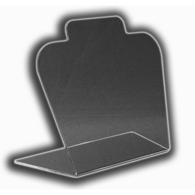 Frosted One-Piece Necklace Displays (7 1/4"x8 1/2"x4")