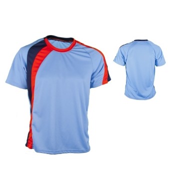 Youth Dazzle Cloth Soccer Jersey Shirt w/ Contrasting Front & Sleeve Panel