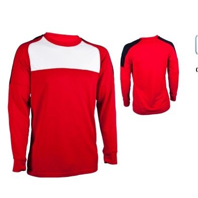 Youth Cool Mesh Soccer Jersey Shirt w/ Contrast Panel Front & Long Sleeve