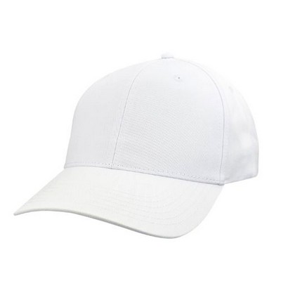Big Size White Structured Adjustable Cap 2XL - 4XL