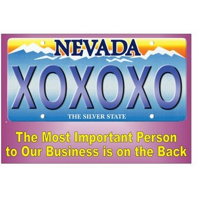 Nevada License Plate Hand Mirror (2"x3")