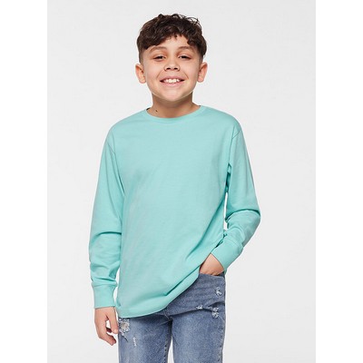 Live & Tell YouthCrew Neck Long Sleeve Fine Jersey T-Shirt