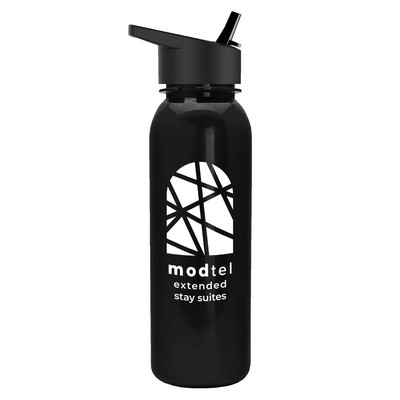 Garyline® Terrain Metallike Bottle with Flip-Straw Lid - 24 oz.