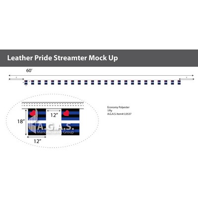 Leather Pride Streamer 60"