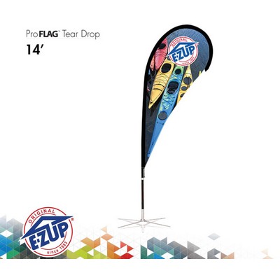 ProFlag™ 14' Tear Drop Flag w/Ground Stake, Pole, & Storage Bag
