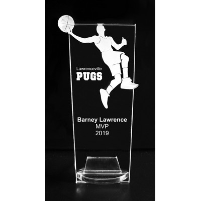 VALUE LINE! Acrylic Engraved Award - 8" Basketball Player