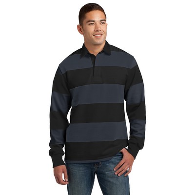 Sport-Tek® Classic Long Sleeve Rugby Polo.
