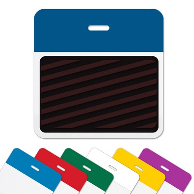 TEMPbadge 2-Part Expiring Badge Clip-On BACK PART, No Title, 3" x 3"