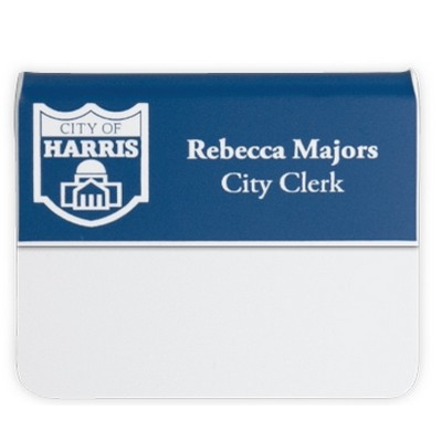 Engraved Plastic Name Badge - 3" x 1¼", Pocket
