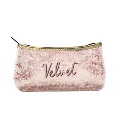 Large Velvet Canoe Pouch