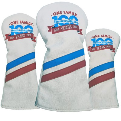 Embroidered Vintage Head Cover Set (set of 3)