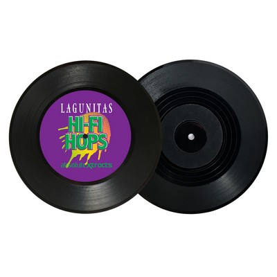1-Sided Mini Record Coasters - Bulk