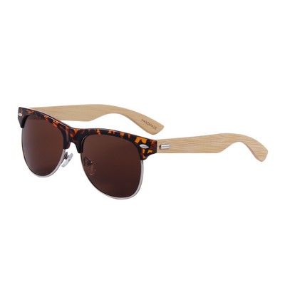 Bamboo Sunglasses - Brown Lenses