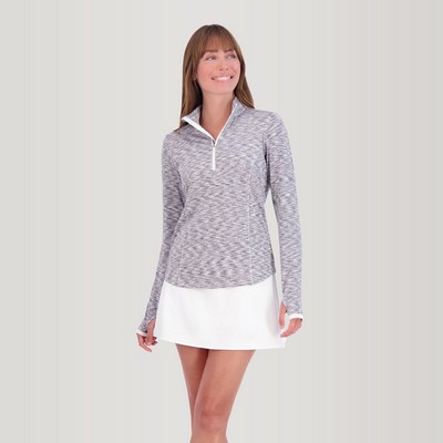 Zero Restriction Women's Shae Quarter-Zip Mock Pullover Shirt