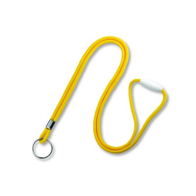 1/8" Breakaway Blank Lanyard w/Split Ring (Yellow)