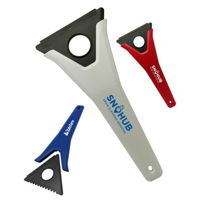 Union Printed - 3-in-1 Ice Scraper with Interchangeable Blades - 1-Color Print