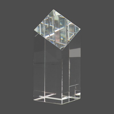 Crystal Diamond Top Pillar Award (6")