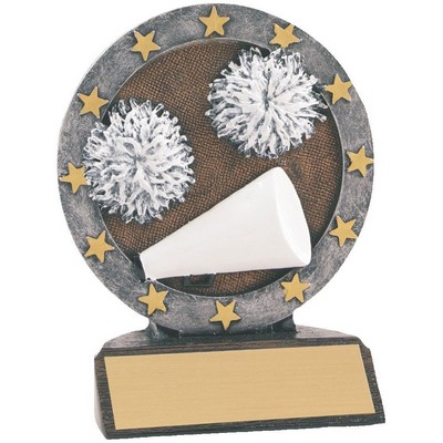 Cheerleading All Star Resin Trophy (4½")