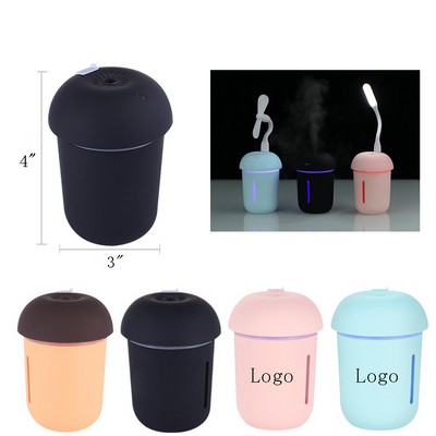 Rechargeable Mushroom Shape 3" 1 Portable Humidifier