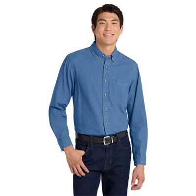 Port Authority® Classic Long Sleeve Denim Shirt