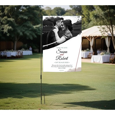 Garden Flag w/Double Sided Graphic (12" x 18")