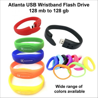 Atlanta USB Wristband - 64GB Memory