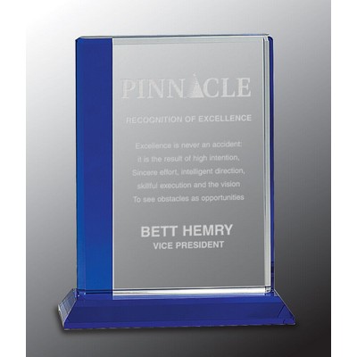 Bar Crystal Award, 8"H