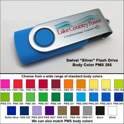 Swivel Flash Drive - 2 GB Memory - Body PMS 285