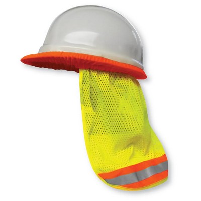 Mesh Sun Shade Lime Green Safety Hard Hat