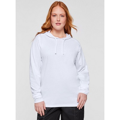 Live & Tell Unisex Hooded Raglan Long Sleeve Fine Jersey T-Shirt