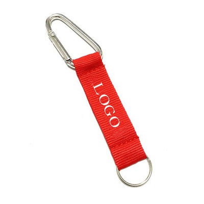 3/4'' Screen-Printed Lanyard with Carabiner Clip