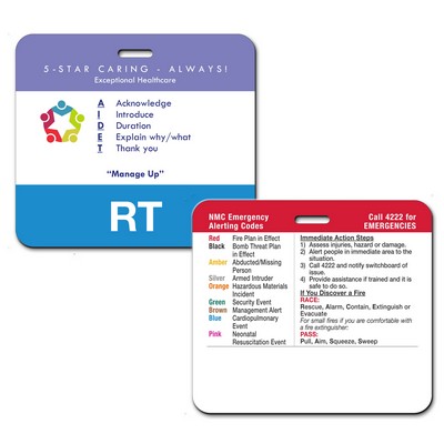 Atlas Badge Buddy Plastic Name Badge (3"x3.375")