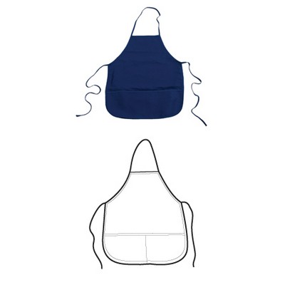 Bottom 2-Pocket Bib Apron