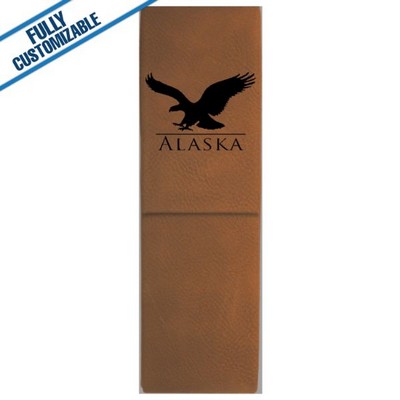 Brown Leatherette - Double Pen Case