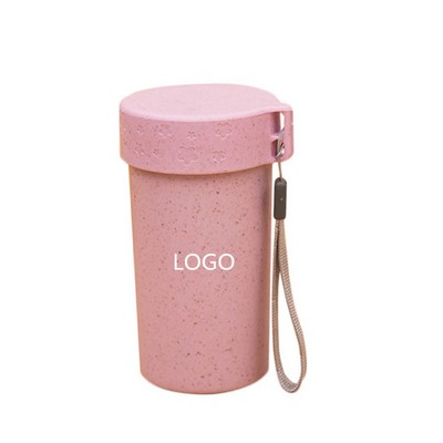 Wheat Straw Water Bottle 10.8oz Eco-Friendly