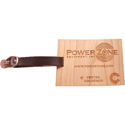 Hardwood State Luggage Tags