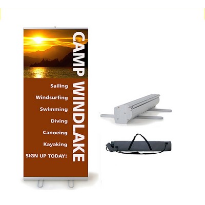 Workhorse 2 - 48" Retractable Banner-Silver Stand. Full Color
