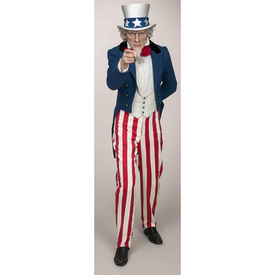 Uncle Sam Cardboard Cutout Stand Up| Standee Picture Poster Photo Print 6' Tall