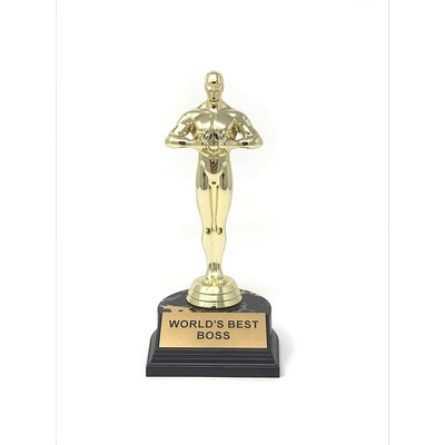 World's Best Boss Trophy- 7" Novelty Trophy