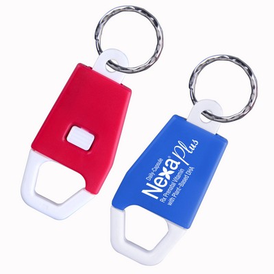 Carabiner w/Metal Key Ring