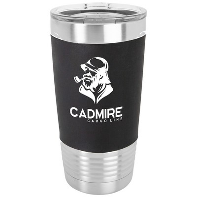 Stainless Steel Tumbler w/Black Silicone Grip