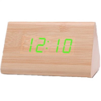 Acoustic Control Wooden Clock