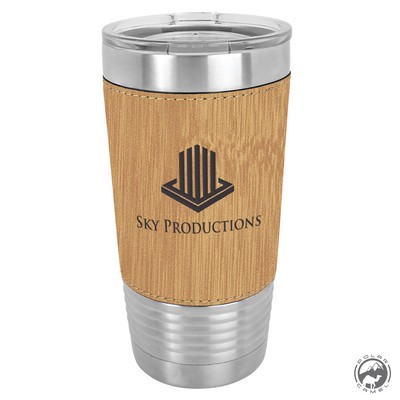 Bamboo Polar Camel Tumbler w/Leatherette Grip