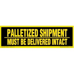 Palletized Shipment Matte Paper Labels - 3" x 10"