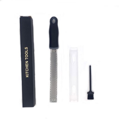 13" 304 Stainless Steel Lemon Zester W/Razor-Sharp Blade Kitchen Tool Cheese Grater(Fine hole)