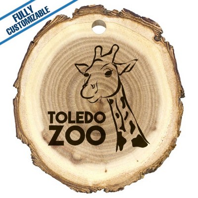 Tree Log Ornament - 2" But Size Varies
