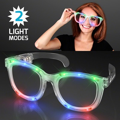 Wacky Flash LED Jumbo Party Shades - PRINTED