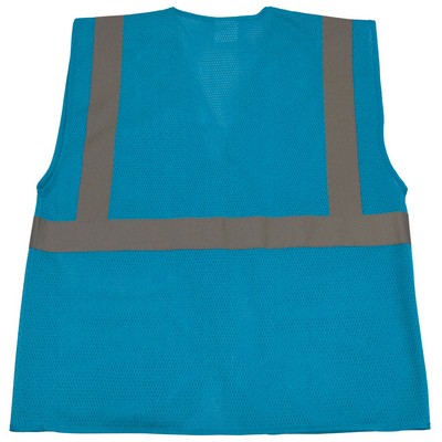 Light Royal Blue Mesh Safety Vest