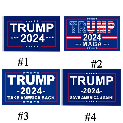 Trump Flag 2024 President Election Banner 3 x 5'